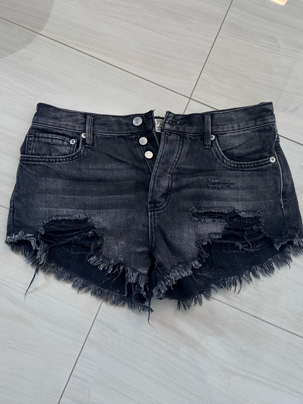 Free People jean shorts